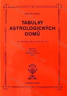 Tabulky astrologických domů: Antonín Strejc 1999 - antikvariát