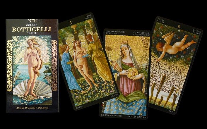 Zlatý Tarot Botticelli - Golden Botticelli Tarot - tarotové karty