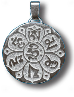 Amulet - Om malý stříbrný 2,5 cm