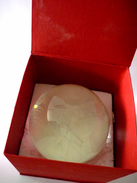 Křišťálová koule 26 cm v dárkové krabici