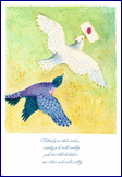 Pohlednice - Dvě holubičky s dopisem