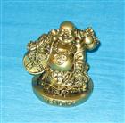 Buddha wealthy - buddha bohatství (soška stojící na velké minci