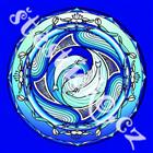 Mandala magnet - Mandaly zvěroktuhu Ryby 5,5 cm