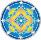Mandala na sklo velká - Mandala Harmonie