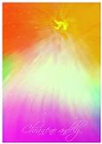 Posel světla - Chráněno anděly (lamino kartička)