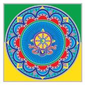 Mandala na sklo sunseal - Kolo Dharmy