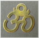Ómkarana - symbol kovový pozlacený