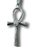 Amulet - nilský kříž s Lotosem stříbrný