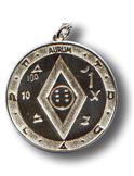 Amulet S/25 - pentakl bohatství stříbrný