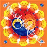 Mandala samolepka -  Mandala slunce a měsíce 18,5x18,5 cm