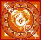 Mandala samolepka - Andělská mandala 18,5x18,5 cm