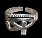 Prsten Svaté oko Horuse stříbrný (21 mm)