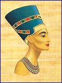 Metalický obrázek - Nefertiti