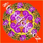 Mandala magnet - Mandala napomáhající k nalezení lásky  5,5 cm