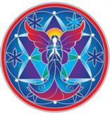 Mandala na sklo velká - Strážný anděl Guiding Angel