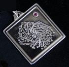 Amulet - hvězda života stříbrný s kamínkem