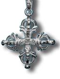 Amulet - Buddhistický symbol nesmrtelnosti stříbrný