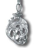 Amulet S/730 - ochranný drak stříbrný