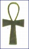 Nilský kříž pozlacený - silný zářič